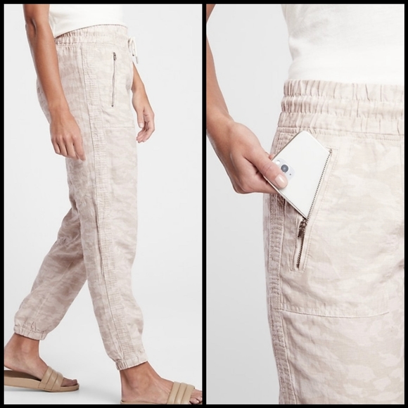 EUC Athleta Cabo Tide Linen Jogger - Picture 2 of 16